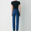 Denim Forum Uma Jean droit taille haute