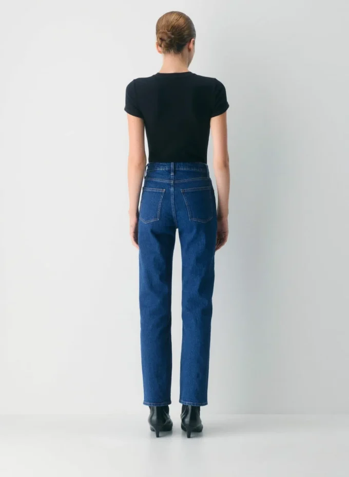 Denim Forum Uma Jean droit taille haute
