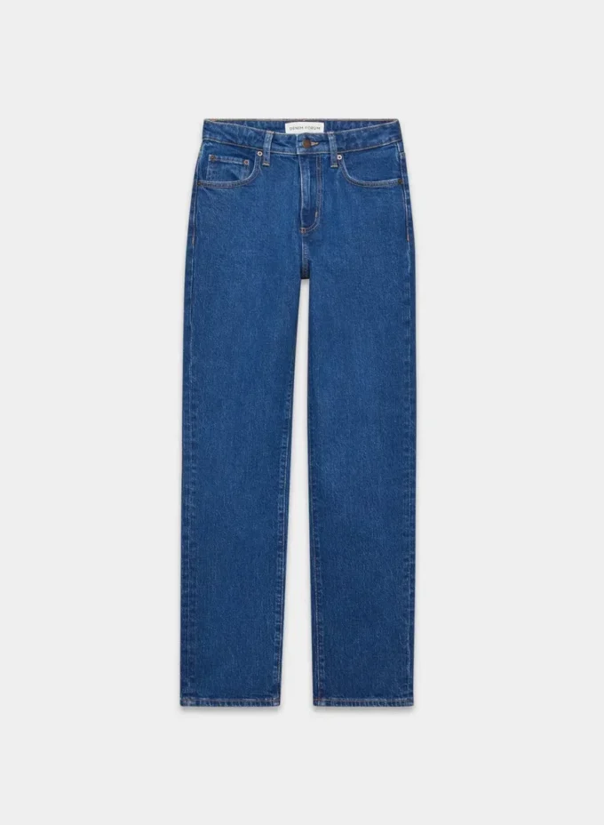 Denim Forum Uma Jean droit taille haute