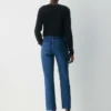 Denim Forum Uma Jean droit taille haute à coupe ajustée