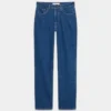 Denim Forum Uma Jean droit taille haute à coupe ajustée
