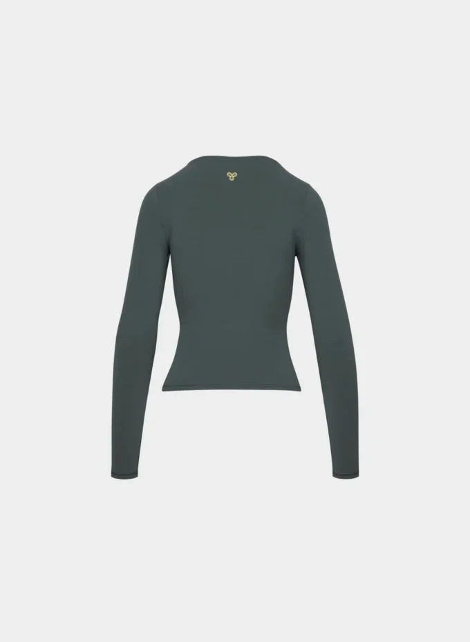Essentiel BUTTER T-shirt à col en V et manches longues