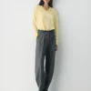 Feather Cashmere Pull ample à col en V