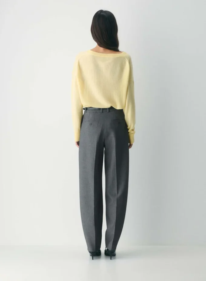 Feather Cashmere Pull ample à col en V