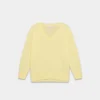 Feather Cashmere Pull ample à col en V