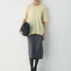 Feather Cashmere Pull à manches courtes décontracté