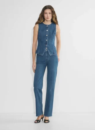 Forum Denim Gilet en denim vintage des années 90