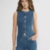 Forum Denim Gilet en denim vintage des années 90