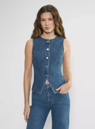 Forum Denim Gilet en denim vintage des années 90
