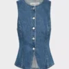 Forum Denim Gilet en denim vintage des années 90