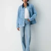 Forum Denim Jean droit taille ultra basse Nico