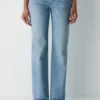 Forum Denim Jean droit taille ultra basse Nico