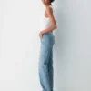 Forum Denim Jean droit taille ultra basse Nico