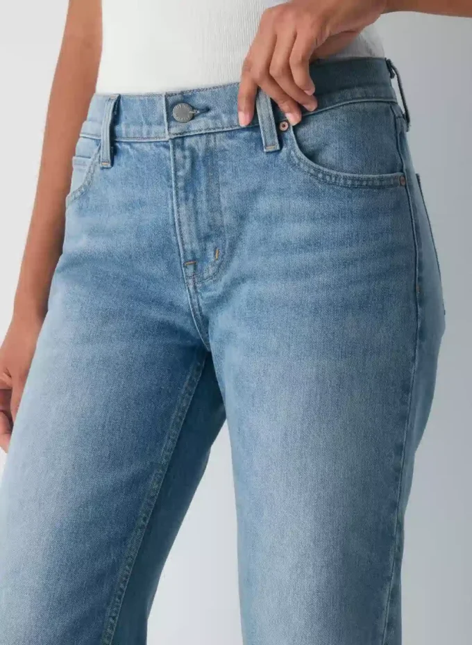 Forum Denim Jean droit taille ultra basse Nico