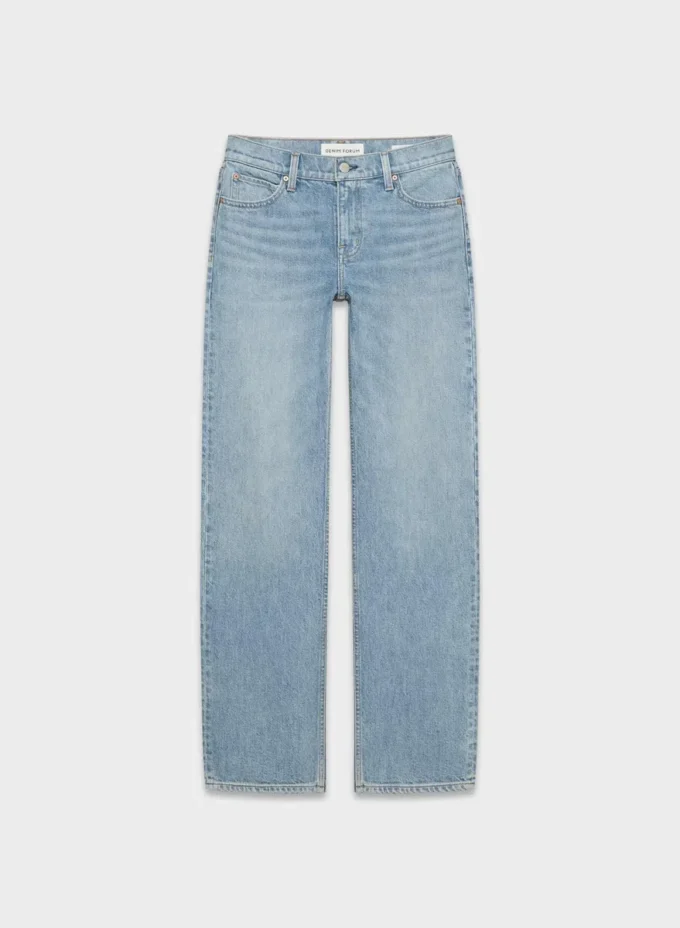 Forum Denim Jean droit taille ultra basse Nico