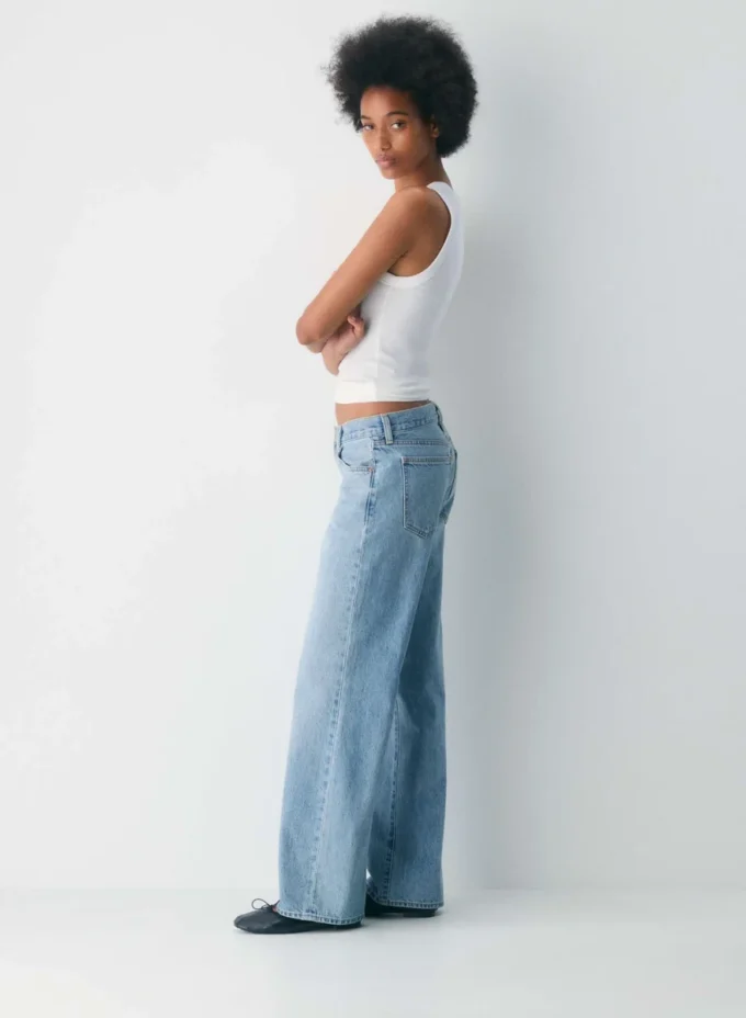 Forum Denim Jean large taille basse The Farrah