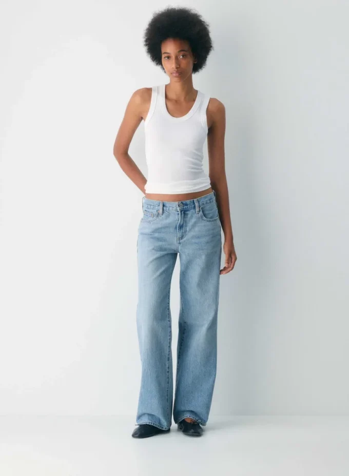 Forum Denim Jean large taille basse The Farrah