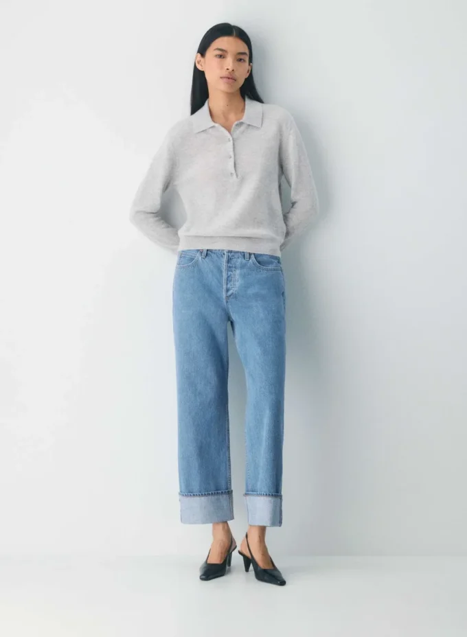 Forum Denim Le jean vintage taille basse à revers des années 90
