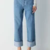 Forum Denim Le jean vintage taille basse à revers des années 90