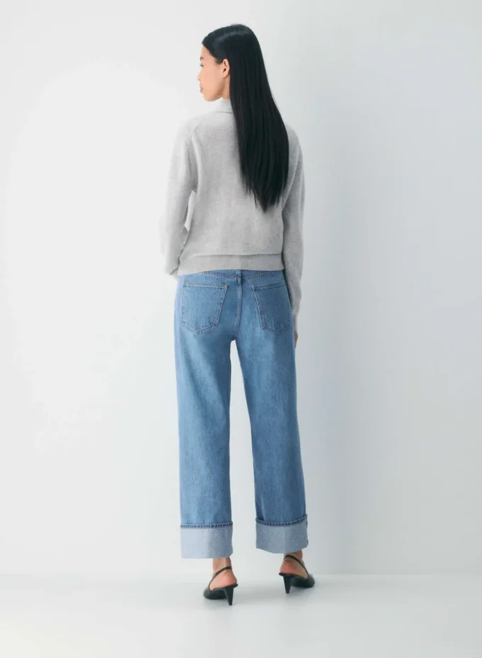 Forum Denim Le jean vintage taille basse à revers des années 90