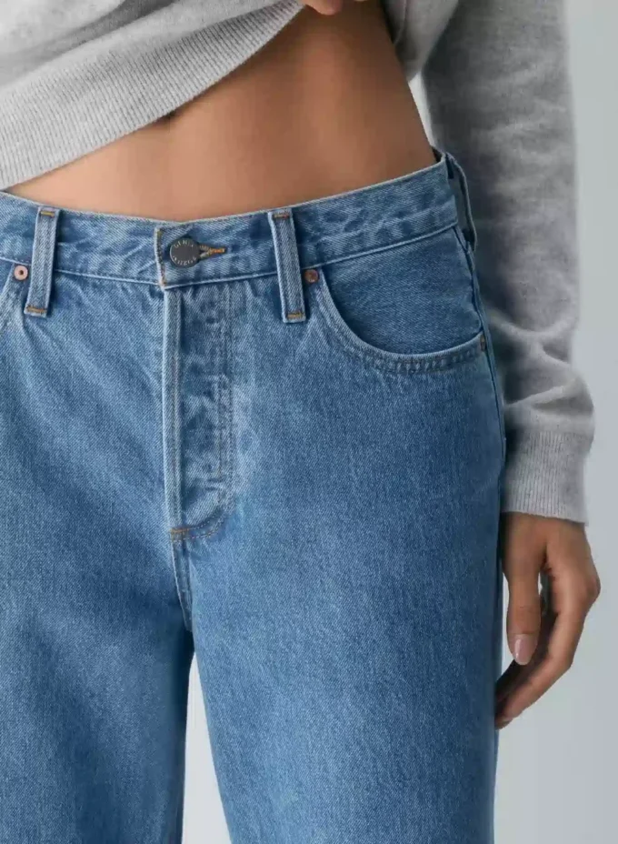 Forum Denim Le jean vintage taille basse à revers des années 90