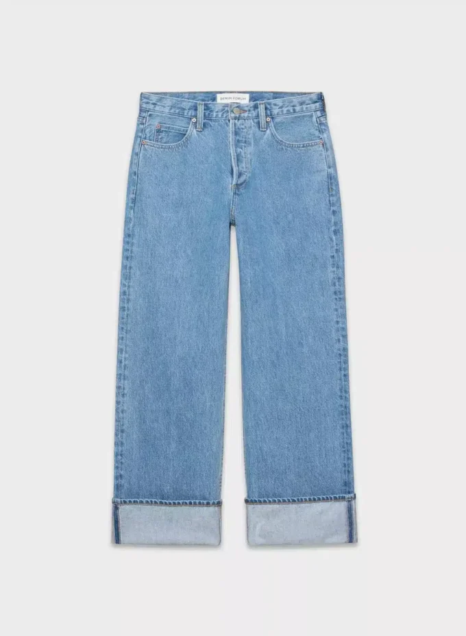 Forum Denim Le jean vintage taille basse à revers des années 90