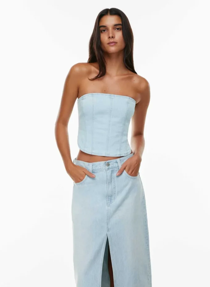 Forum Denim Les années 90 Debbie Denim Bustier
