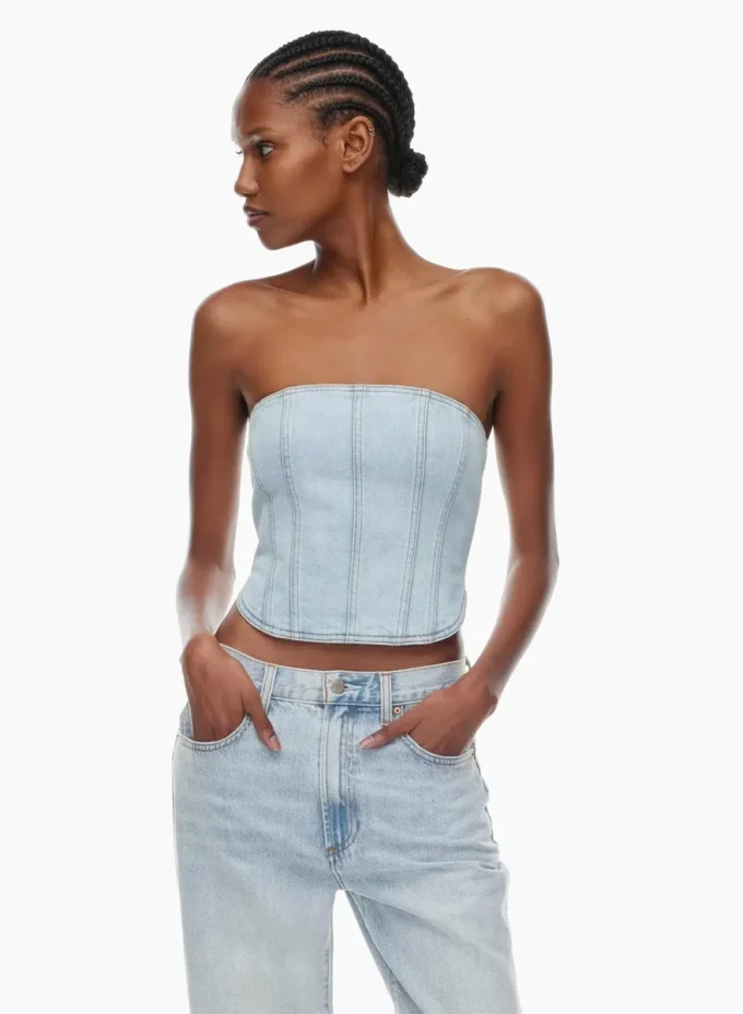 Forum Denim Les années 90 Debbie Denim Bustier