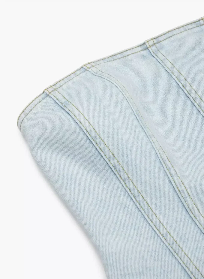 Forum Denim Les années 90 Debbie Denim Bustier