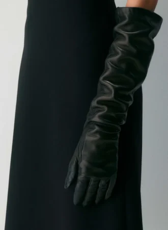 Gants extra-longs en cuir