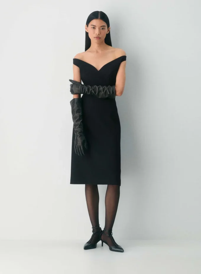 Gants extra-longs en cuir
