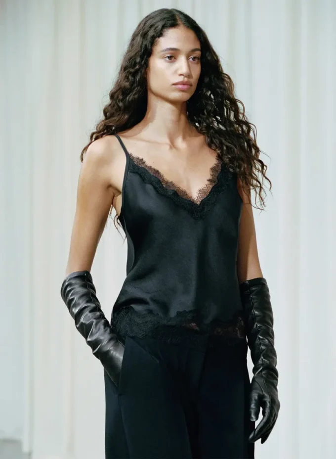 Gants extra-longs en cuir