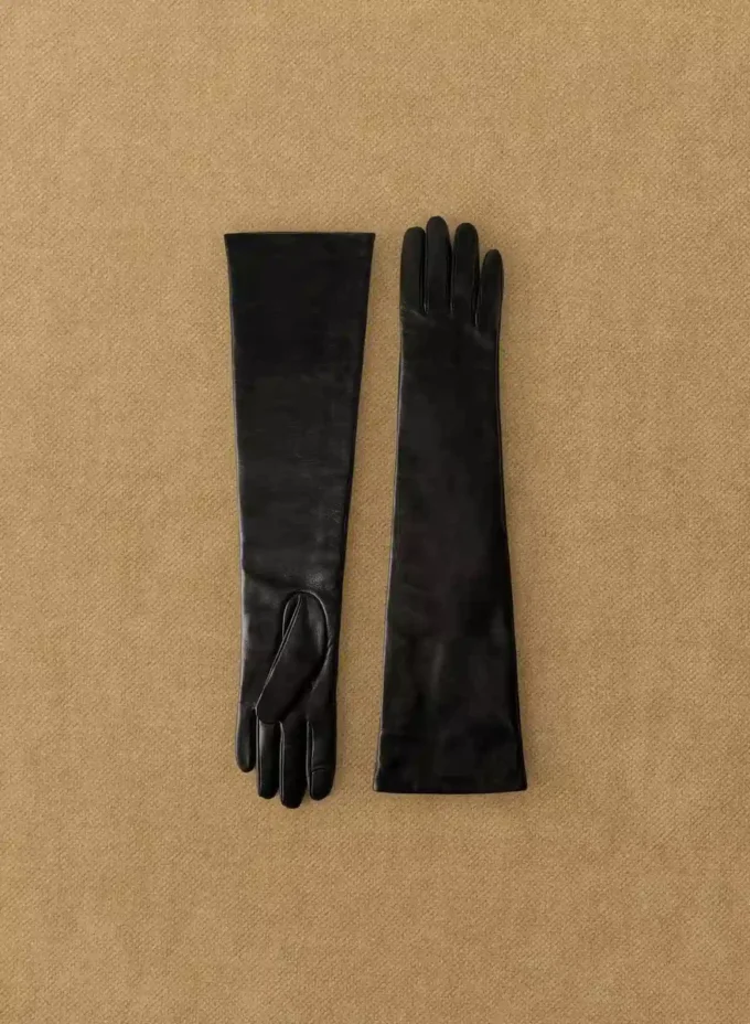 Gants extra-longs en cuir