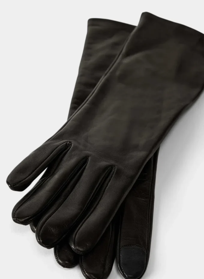 Gants longs en cuir