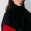 Gants techniques à revers en cachemire