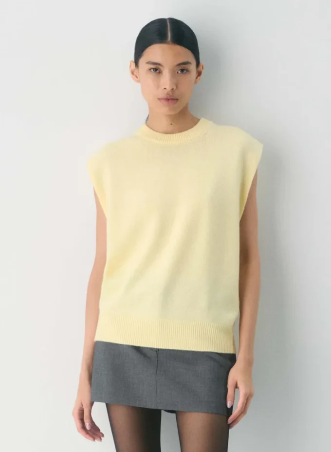 Gilet ample en cachemire essentiel