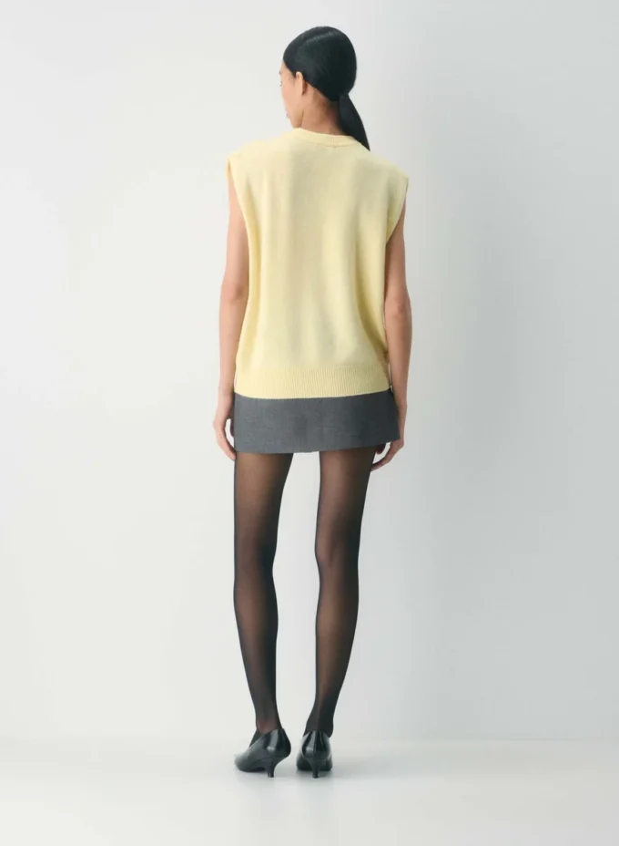 Gilet ample en cachemire essentiel