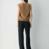 Gilet en cachemire brossé