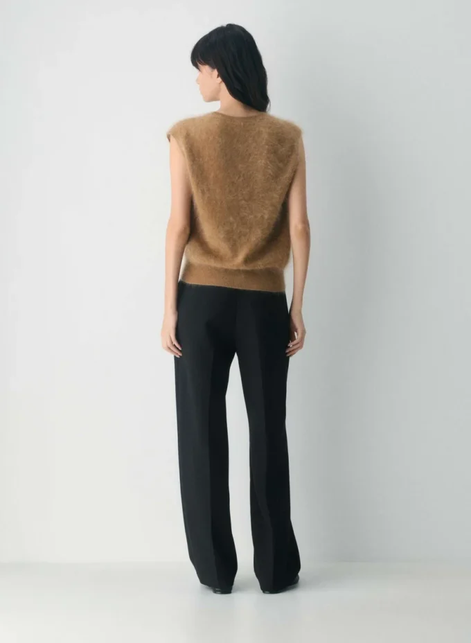 Gilet en cachemire brossé