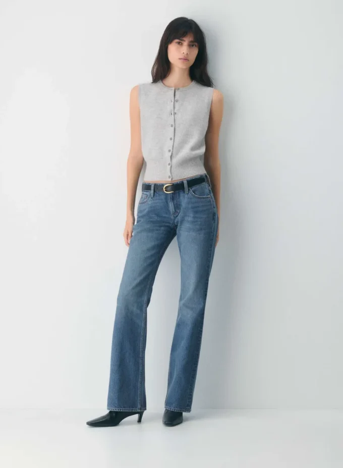 Gilet en cachemire et laine Shirley