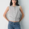 Gilet en cachemire et laine Shirley