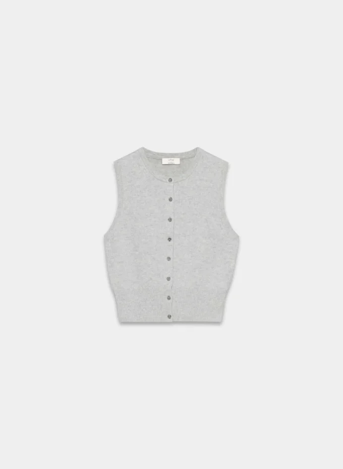 Gilet en cachemire et laine Shirley