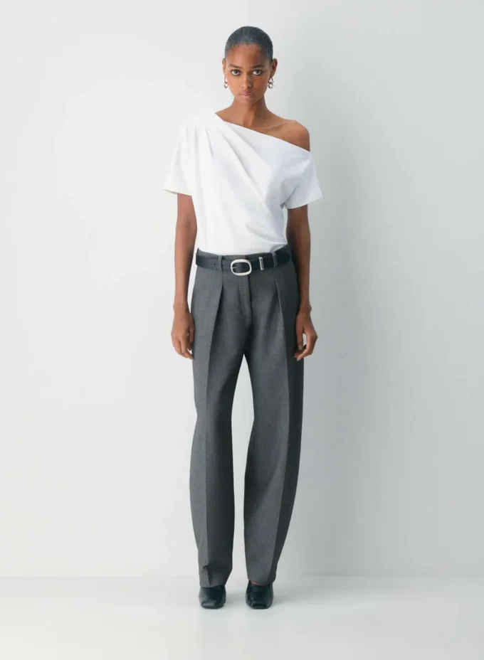 Haut en coton Interlock Script
