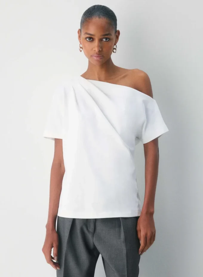 Haut en coton Interlock Script