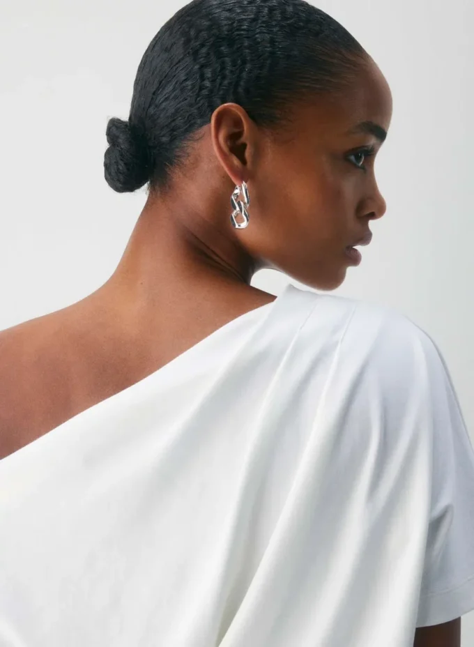Haut en coton Interlock Script