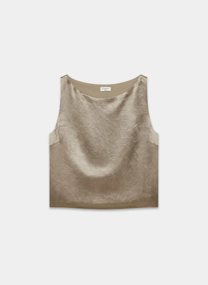 Haut en satin raffiné