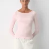 HomeStretch™ Rib Boatneck Longsleeve