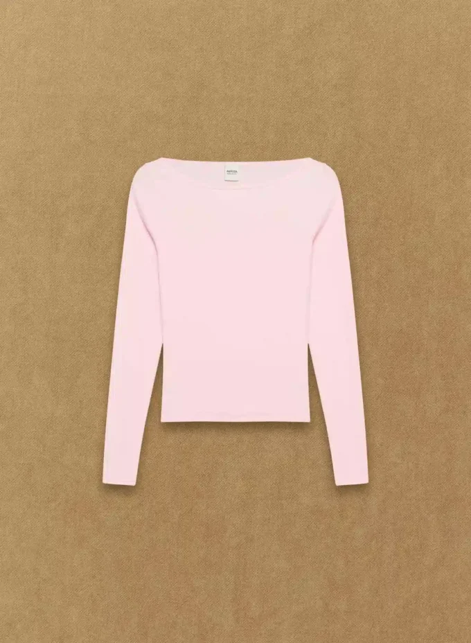 HomeStretch™ Rib Boatneck Longsleeve
