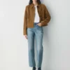 Jean droit à taille mi-haute et coupe décontractée Denim Forum Sadie