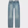 Jean droit à taille mi-haute et coupe décontractée Denim Forum Sadie